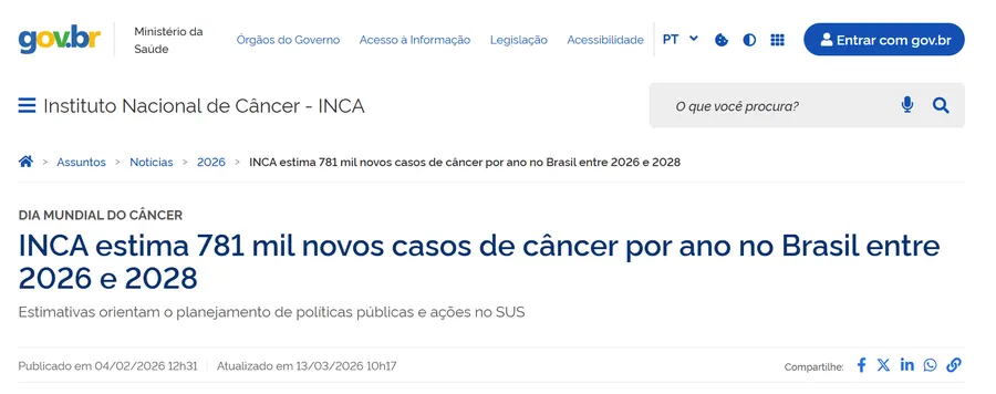 Reportagem INCA